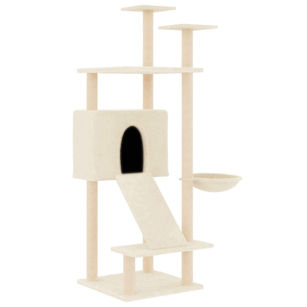 Cat Tree Scratching - Cream 153 cm