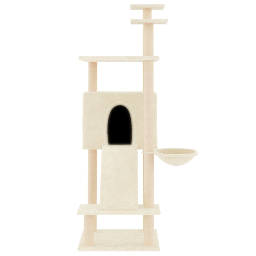 Cat Tree Scratching - Cream 153 cm