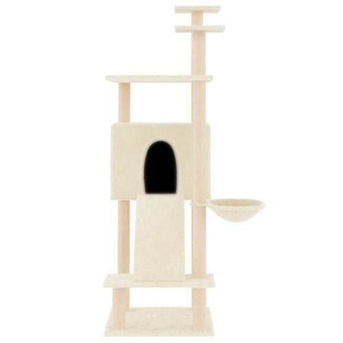 Cat Tree Scratching - Cream 153 cm