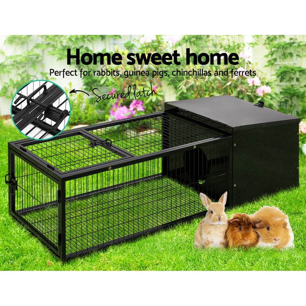 Rabbit Cage Hutch Cages Indoor Outdoor Hamster 122CM Length