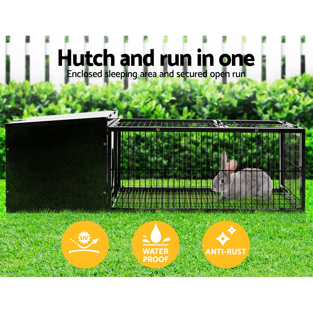 Rabbit Cage Hutch Cages Indoor Outdoor Hamster 122CM Length