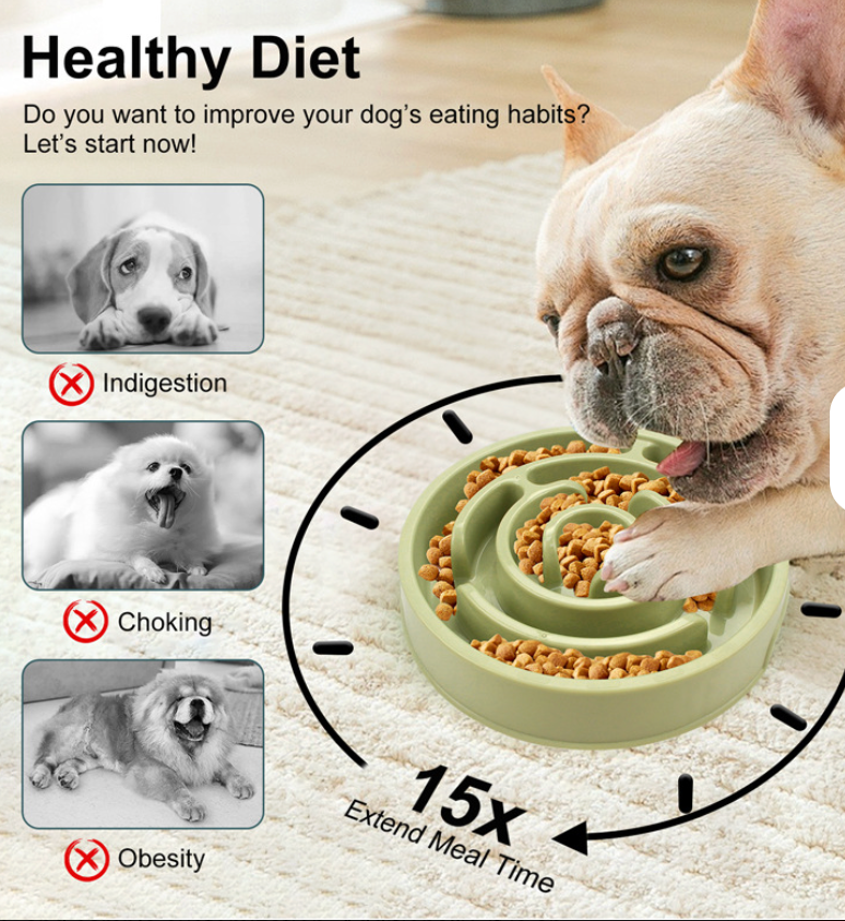 Likepets Dog Bowl Healthy Eating Puzzle