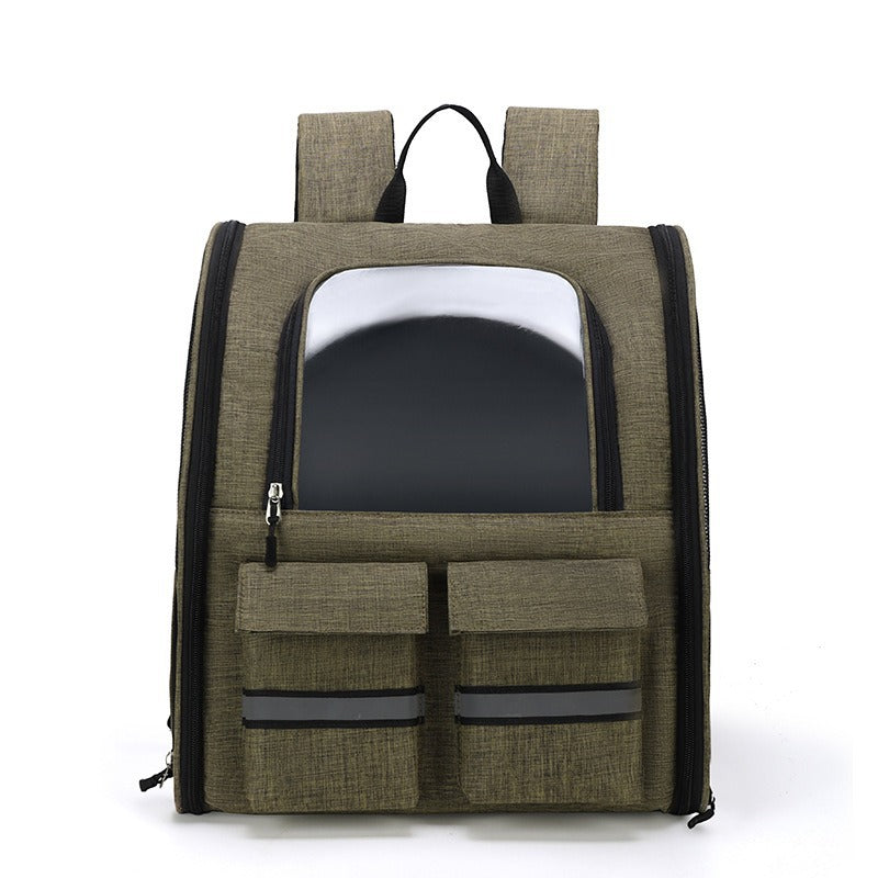 Pet Carrier Backpack with Trolley Sleeve
