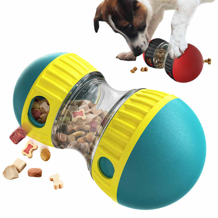 Dog Slow Feeder Toy Interactive - Food Dispenser Ball for Healthy Digestion