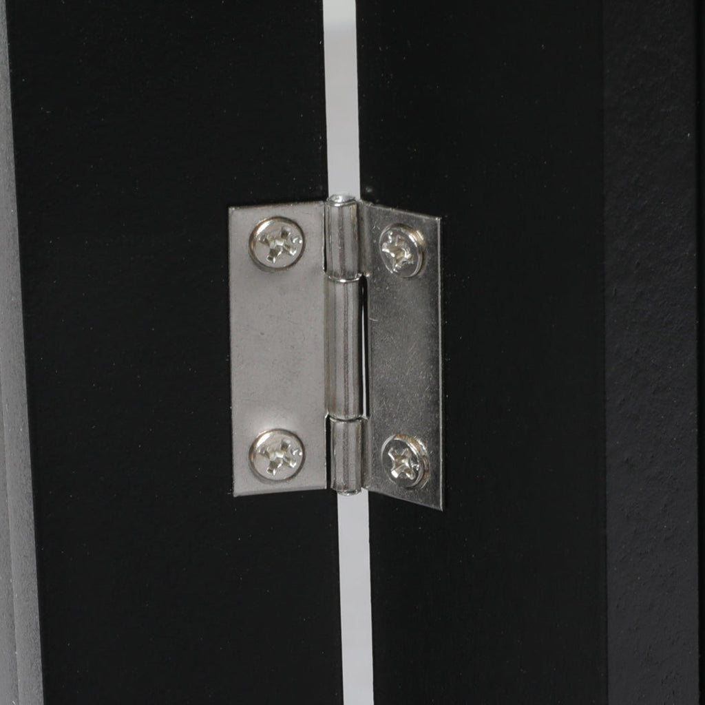 Wooden Pet Gate Dog Fence Black 2000x 3MM