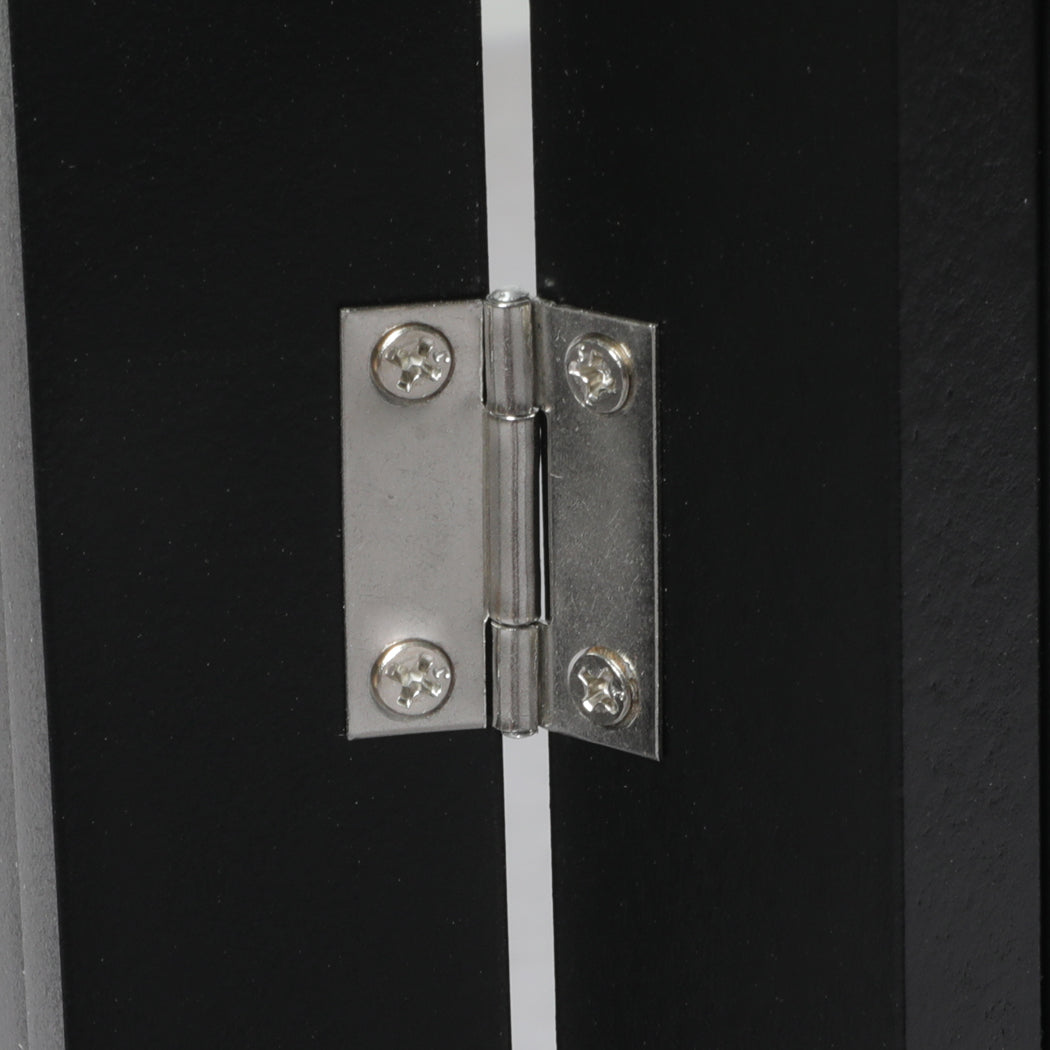 Wooden Pet Gate Dog Fence Black 2000x 3MM