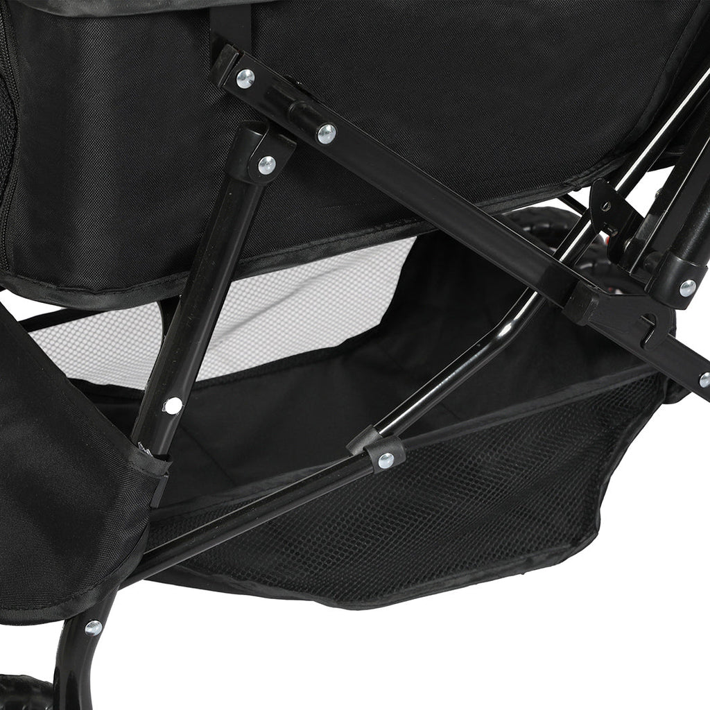 Pet Stroller Dog Cat Carrier Foldable Black